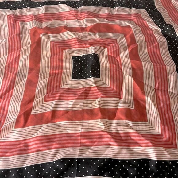 AK2 SILK Scarf 24" Modern Geometric Fashion Statement - Picture 3 of 4
